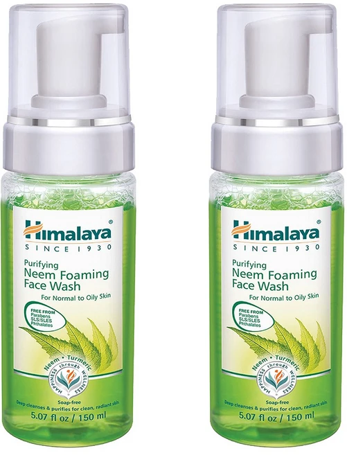Himalaya 히말라야 퓨리파잉 포밍 님 페이스 워시 150ml 2개 Neem FACE WASH - 쿠팡