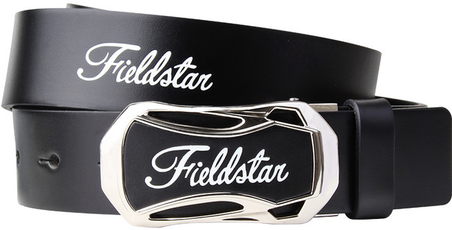 필드스타 Fieldstar 이탈리아 소가죽 골프 벨트 캐주얼 벨트 FSA-04, 검정, 1개
