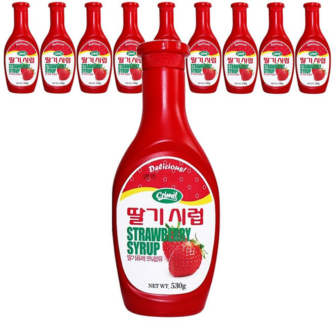서강유업 딸기시럽, 530g, 10개