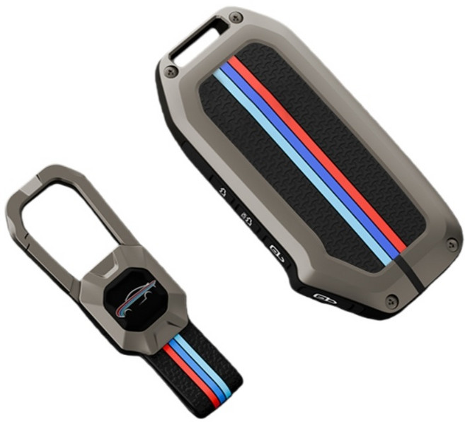 기아 스포티지 씨드 쏘렌토 세라토 KX5 KX-CROSS 포르테 K3 K5 K8 레이 옵티마 소울 텔루라이드용 자동차 키 케이스 커버 3 버튼 4/5 버튼, Grey -4 Buttons