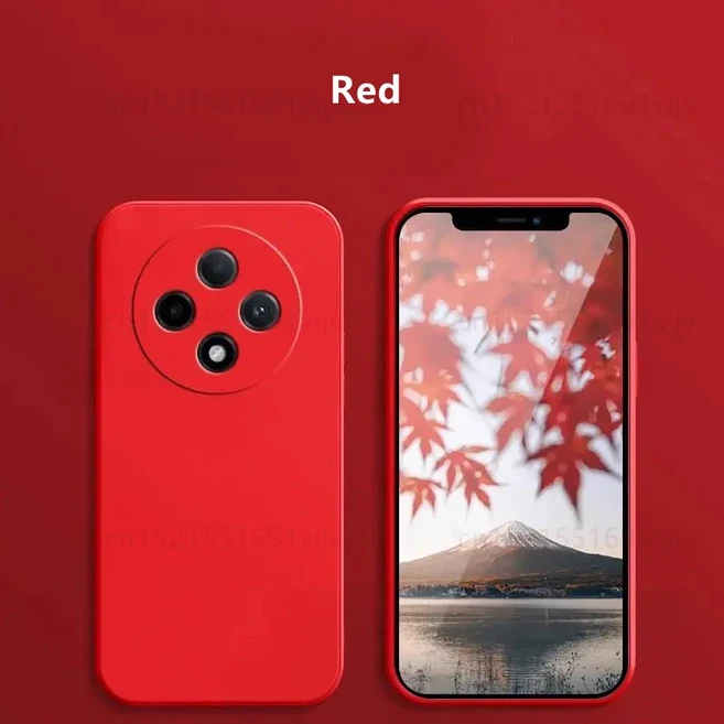Xiaomi Poco C75 커버 Funda Coque 용 케이스 기존 액체 실리콘 소프트 TPU 전화 범퍼, 01 For Poco C75, 01 Red