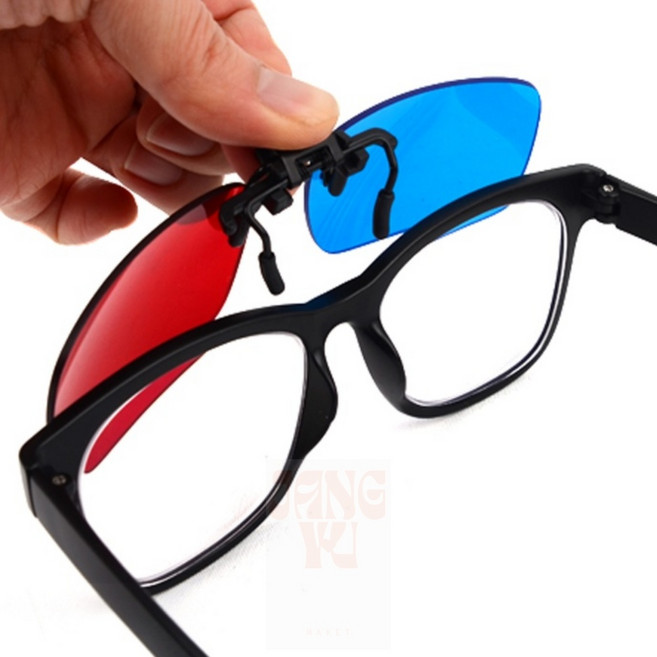 장유 3D 입체안경 오버글라스형 가정용, 1개