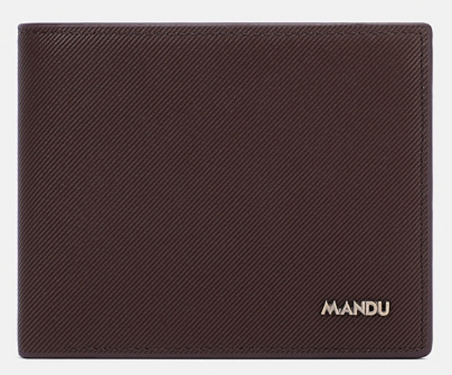 ZHWH 質感防盜刷 男用皮夾 盒裝 斜紋 91L101