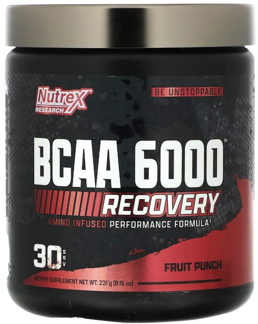 뉴트렉스리서치 BCAA 6000 후루츠펀치 맛 231g, 1개 - 쿠팡