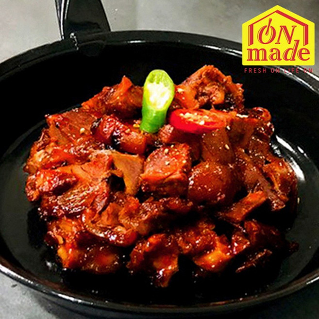 돼지고기 짜글이 찌개 3인 450g 캠핑밀키트 돼지짜글이 김나운 가정식 캠핑음식 요리, 돼지고기 짜글이 450g (3인분), 1개