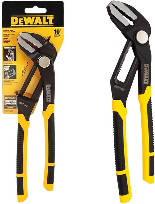 디월트공식대리점 10인치 첼라 직선형 만능 공구 플라이어 DWHT74427, 1개