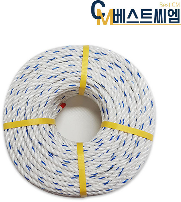피피로프 국산 PP로프 밧줄 빨래줄 현수막끈 캠핑 다용도 노끈 5mm 6mm 8mm 10mm 12mm 14mm 16mm 길이 100m, 1개