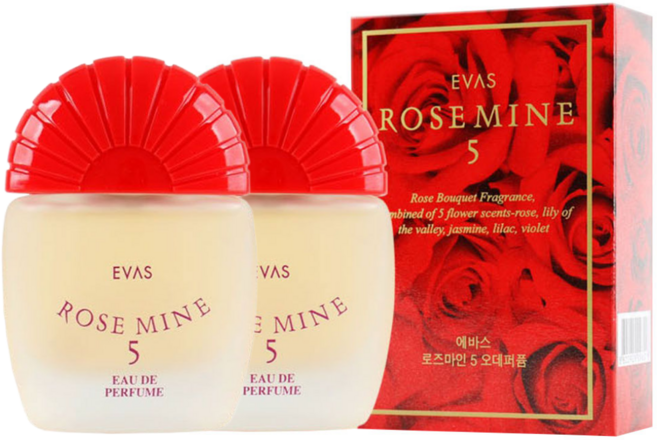 에바스 로즈마인5 오데퍼퓸 30ml(2개)/샤워코롱/향수, 30ml, 2개