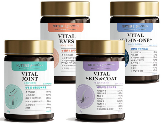 누터스가든 강아지 건강관리 바이탈 영양제 120g 모음, 눈물개선/눈건강, 1개