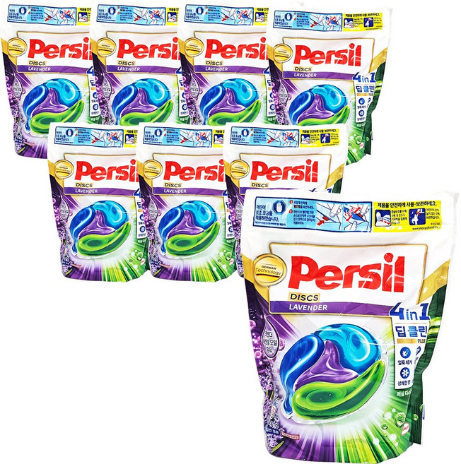 퍼실 디스크 라벤더 세탁세제, 26개입, 8개