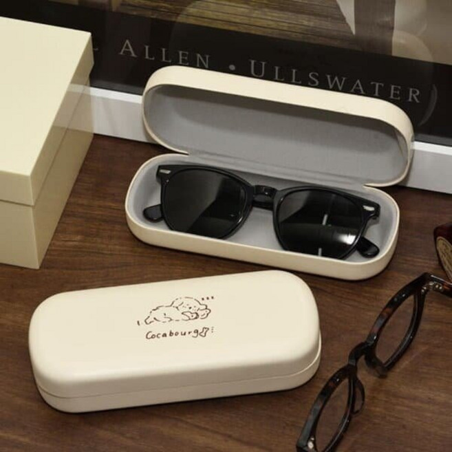 심플 화이트 강아지 선글라스 안경케이스 보관함, 마르테