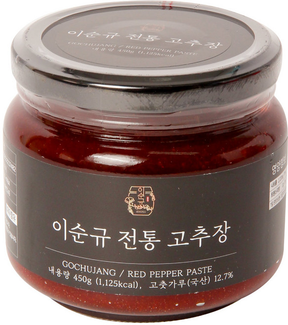 [이순규전통장] 고추장 450g - 조선 고추장 / 국산 고춧가루, 1개