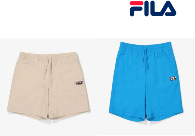 휠라공용 FILA 레귤러핏 베이직 우븐 5부 반바지 FS2TRF2101X