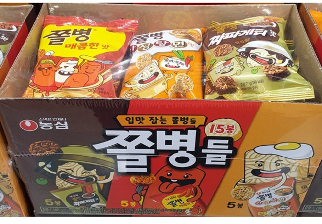 농심 쫄병스낵 3종 1180g, 1.2kg, 15개