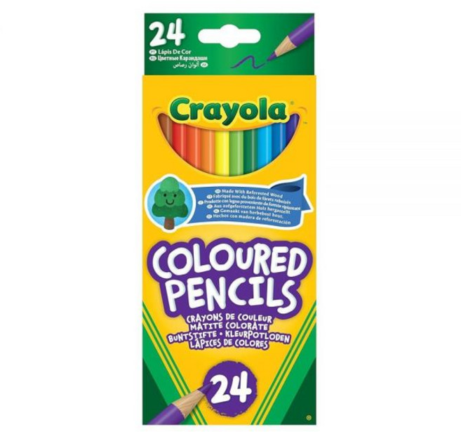 크레욜라 CRAYOLA 색연필 - 다양한 색상 (12개 팩) | 모든 어린이 예술 및 공예 세트를 위한 필수 아이템 만 3세 이상 어린이에게 이상적 292955 85762746, 24팩