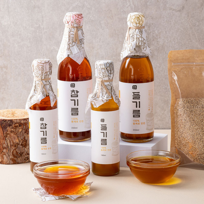 농부미학 저온압착 참기름, 350ml, 2개