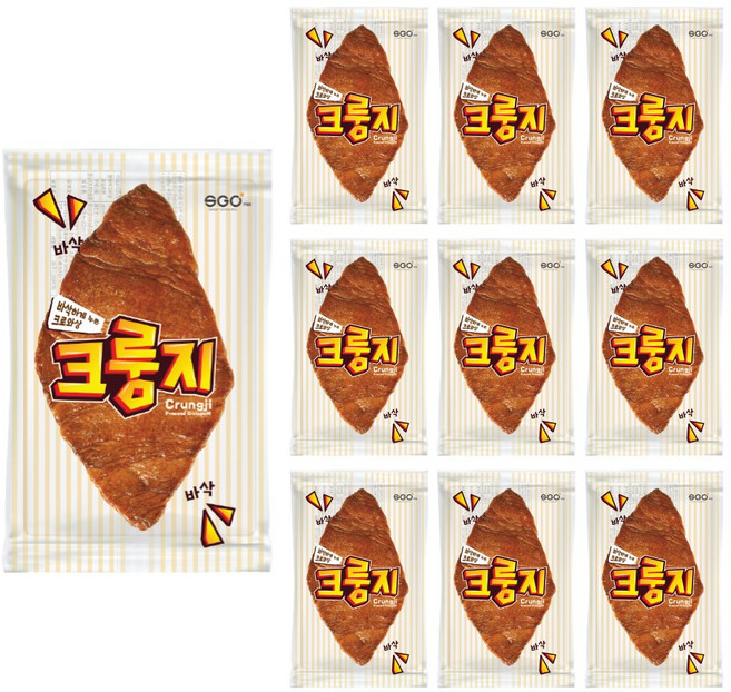달콤 바삭 대왕 크룽지, 38g, 10개