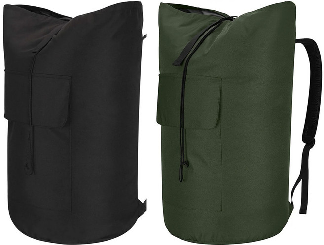 대용량 더블백 여행용 군용 전술배낭 대형가방, 블랙