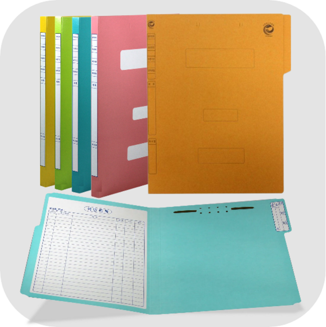 A4 파일철 종이정부화일, 150개, 노랑