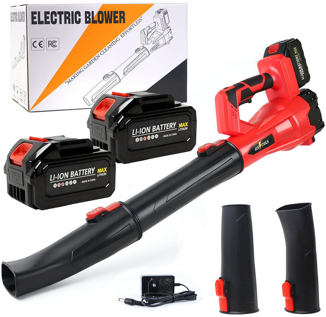 우스틴스 무선 고출력 충전식 대포 송풍기 무선송풍기 강력 무선 송풍기 대포송풍기 낙엽 청소 송풍기, 1세트