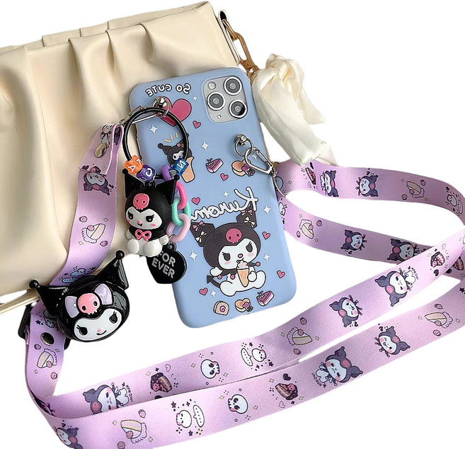 갤럭시 A15 케이스 귀여운 몬스터 키링 목걸이 어깨끈