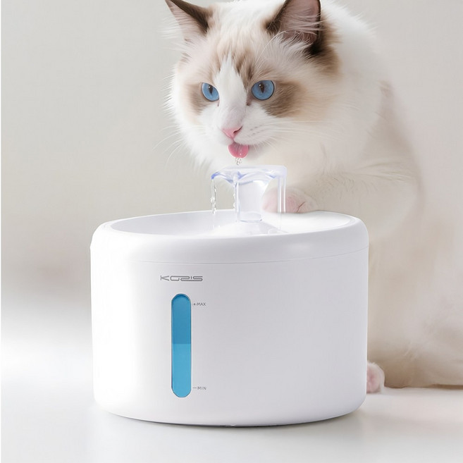 코지스 고양이급수기 물 자동급수기 강아지 급수기 정수기, 1개, 화이트, W9-N