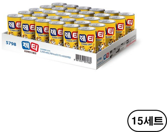 제티 초코렛맛 캔음료, 175ml, 450개