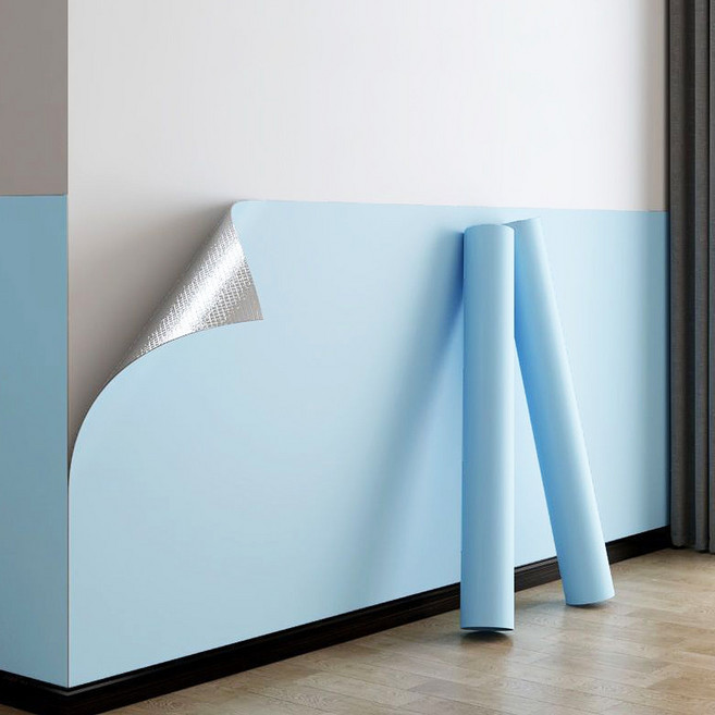 Fowod 자체 접착 벽지, 파란색20m