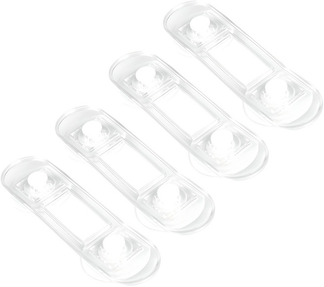 아이엘 다용도 잠금장치 12cm, 투명, 4개