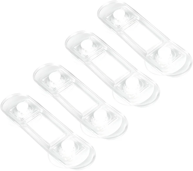 아이엘 다용도 잠금장치 12cm, 투명, 4개 - 쿠팡