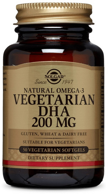 솔가 내추럴 오메가-3 베지테리안 DHA 200mg 소프트젤, 1개, 50정