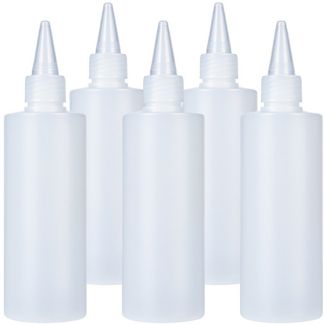 제로리빙 대용량 말랑한 소분용기 뾰족캡 공병, 5개