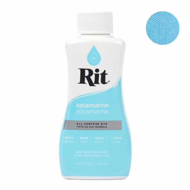RIT DYE 리트다이 섬유 면 전용염색 라탄, 액체(236ml), Aquamarine