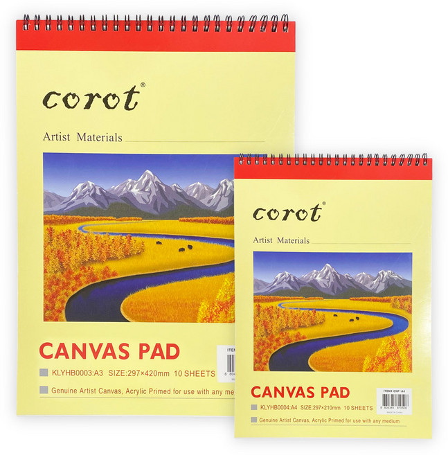 산돌 소프트캔버스 A4(210x297mm10장) 캔버스천 스케치북