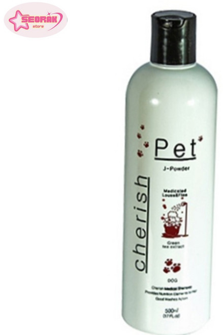 강아지 체리쉬 샴푸 약용샴푸 500ml 이.벼룩방지 sty*604qJ, 1
