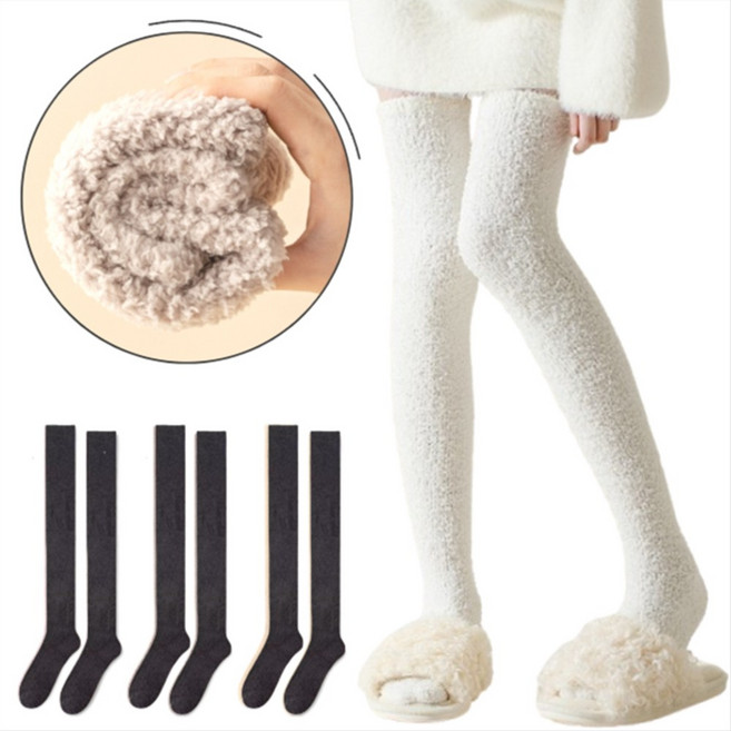 마미앤 롱수면양말 3P 수족냉증 뽀글이 보온양말