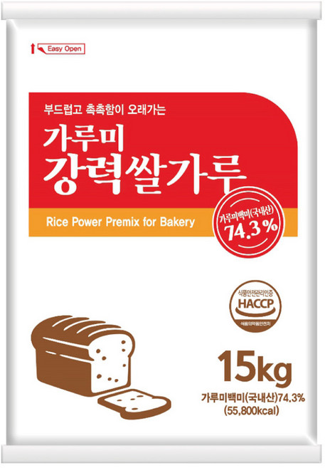 가루미 강력쌀가루 15kg 제빵용 국내산, 1개