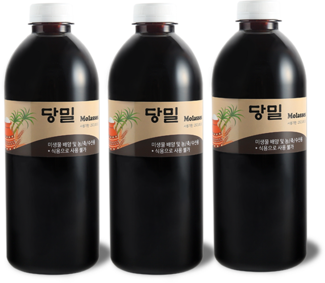 서진바이오 당밀 1.3KG 이엠 활성액 EM 발효액 미생물 배양 보조사료 농업용 (공장직판), 3개