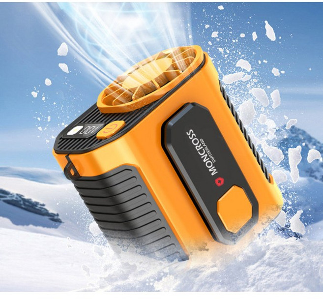 허리에차는선풍기 옷속 몸풍기 벨트 등풍기 허리선풍기, 오렌지