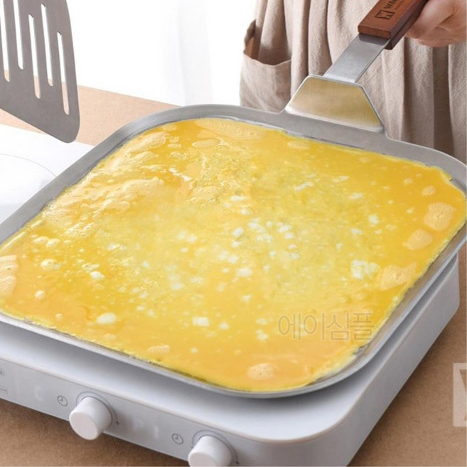 스텐 네모 계란 말이 후라이팬 후라이 팬케익 오믈렛 사각팬 계란후라이 달걀팬 달걀말이 프라이 계란말이, 1개