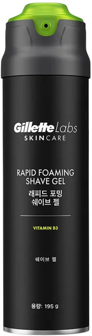 질레트랩스 래피드 포밍 쉐이브 젤, 195g, 1개
