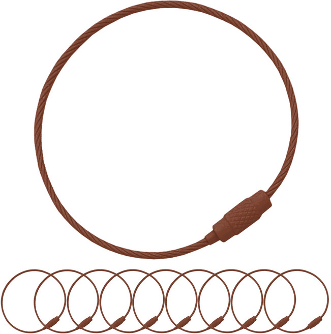 칼라 와이어링, 다크브라운, 10개