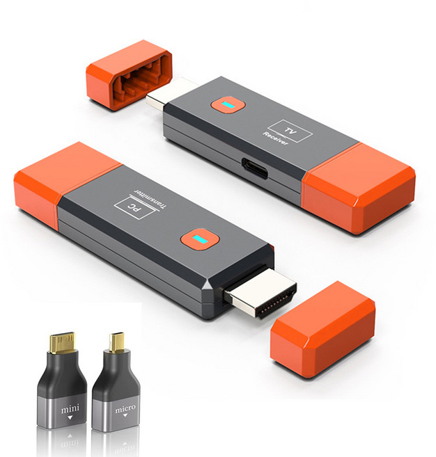 무선 HDMI 송신기와 수신기 50M 1080P 휴대용 무선 HDMI 연장기, A200160