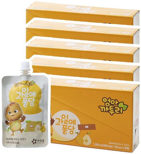 아워홈 엄마까투리 과일에퐁당 배, 50개