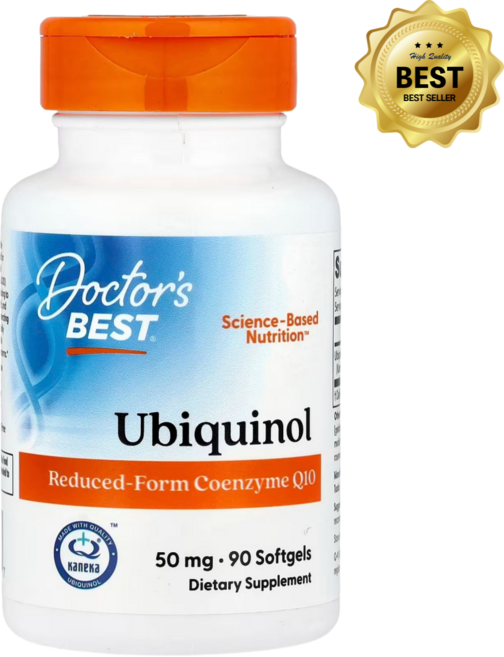 닥터스베스트 유비퀴놀 활성형 CoQ10 카네카 함유 50mg 소프트젤 90정 / 해외직구 미국정품, 1개
