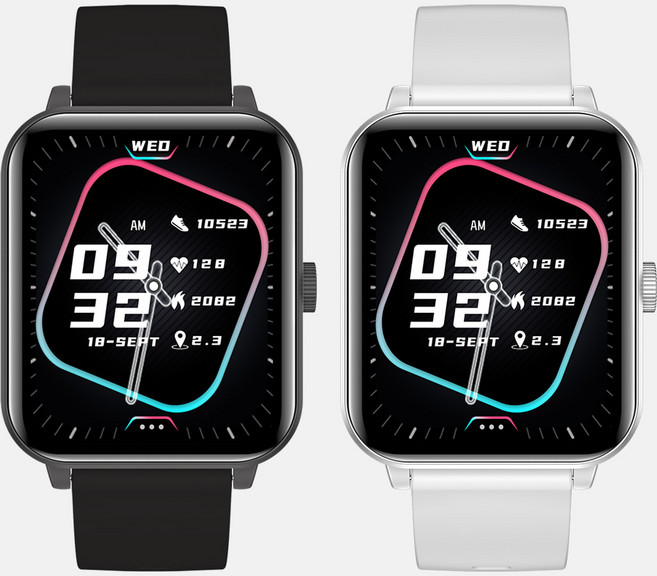 디즈먼트 스마트워치 Diz-SW01, GPS + 블루투스, 5cm, 실버