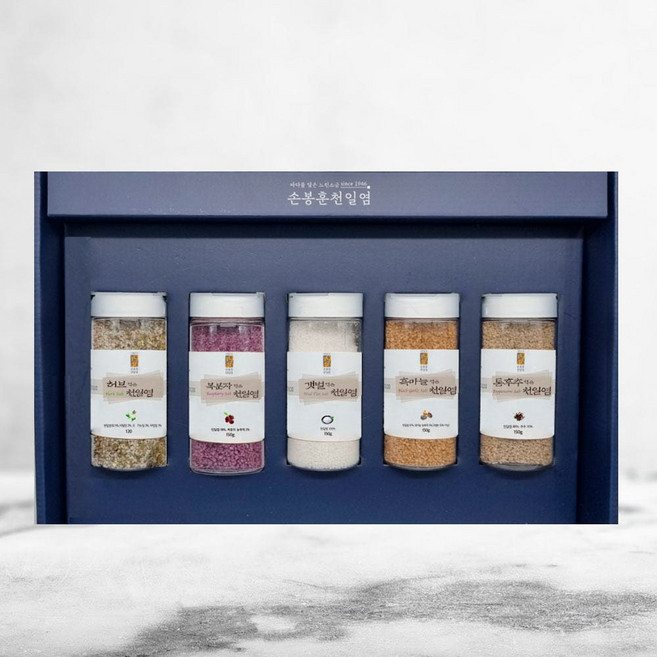 [70년 전통 손봉훈 명품 천일염] 건강천일염 컴팩트 5종 세트, 1개
