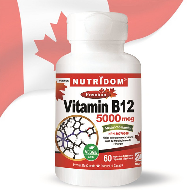뉴트리돔 캐나다 비타민 B12 60캡슐, 1개, 60정