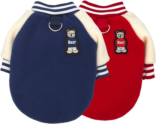 개인싸 강아지옷 스너글 후리스 점퍼, 1개, 네이비