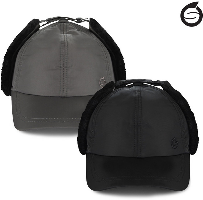 선덜랜드 남성 패딩 퍼 방한 골프모자 - SLM2WCP154, 블랙, Free, 블랙